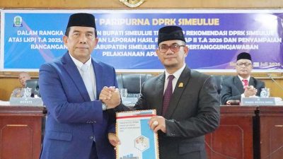Bupati Monas Hadiri Rapat Paripurna DPRK Simeulue, Bahas LKPJ dan Rancangan Qanun APBK 2025 9 3