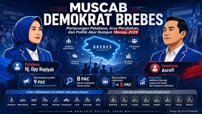 Diryo Suparto: Muscab Demokrat Brebes 2026 — Pertarungan Petahana, Arus Perubahan, dan Politik Akar Rumput Menuju 2029