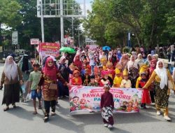 2.300 Anak PAUD dan TK Kota Langsa Ikuti Pawai Alegoris HUT RI Ke-81