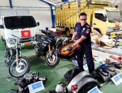 Bea Cukai Langsa Amankan 3 Moge dan Sparepart Ilegal Bernilai Miliaran di Tol Medan