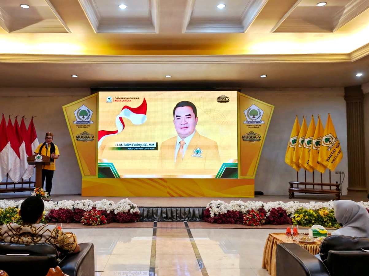 Salim Fahkry Buka Musda V Golkar Langsa: Kader Partai Solid Dukung Jeffry-Haikal 1 IMG 20260824 150744