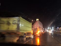 Antrean Truk Biosolar Mengular hingga ke Jalan di SPBU Rantoe Lhoksukon