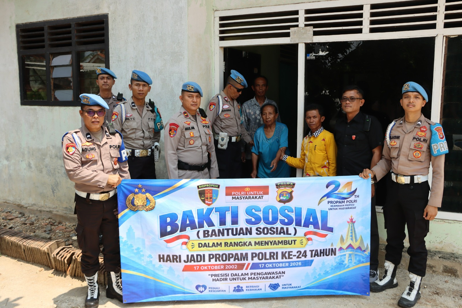 HUT ke-24 Propam Polri, Propam Polres Pringsewu Gelar Aksi Sosial di Gadingrejo 1 IMG 20261004 WA0011