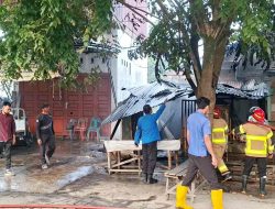 Akibat Gas Bocor, Warung Potong Ayam di Pasar Hewan Langsa Terbakar