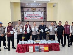 Polres Langsa Ungkap Sabu Jaringan Malaysia Senilai 13,2 Miliar
