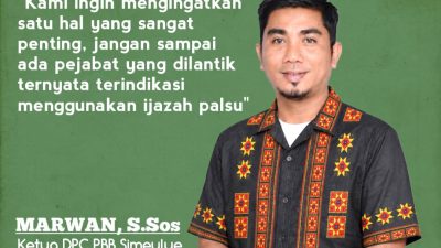 Beredar Isu Pelantikan Pejabat Simeulue, Ketua DPC PBB Ingatkan Soal Indikasi Ijazah Palsu 10 20261015 121732