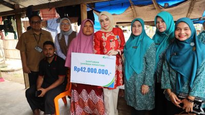 BPJS Ketenagakerjaan Bersama Ketua TP-PKK Lhokseumawe Serahkan Santunan kepada Ahli Waris Aparatur Gampong 6 IMG 20261023 WA0015